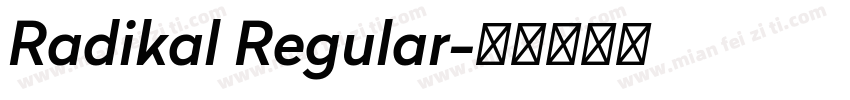 Radikal Regular字体转换
